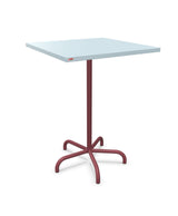Schaffner Säntis Table haute rabattable 80x80cm h:110cm Bleu Pastel 51 Bordeaux 38 
