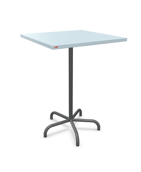 Schaffner Säntis Table haute rabattable 80x80cm h:110cm Bleu Pastel 51 Graphite 73 