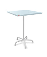 Schaffner Säntis Table haute rabattable 80x80cm h:110cm Bleu Pastel 51 Gris Argent 78 