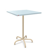 Schaffner Säntis Table haute rabattable 80x80cm h:110cm Bleu Pastel 51 Marron Pastel 83 