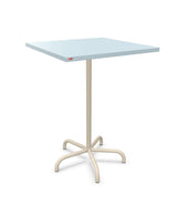 Schaffner Säntis Table haute rabattable 80x80cm h:110cm Bleu Pastel 51 Sable Pastel 15 