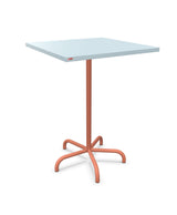 Schaffner Säntis Table haute rabattable 80x80cm h:110cm Bleu Pastel 51 Terracotta 84 