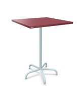 Schaffner Säntis Table haute rabattable 80x80cm h:110cm Bordeaux 38 Bleu Pastel 51 