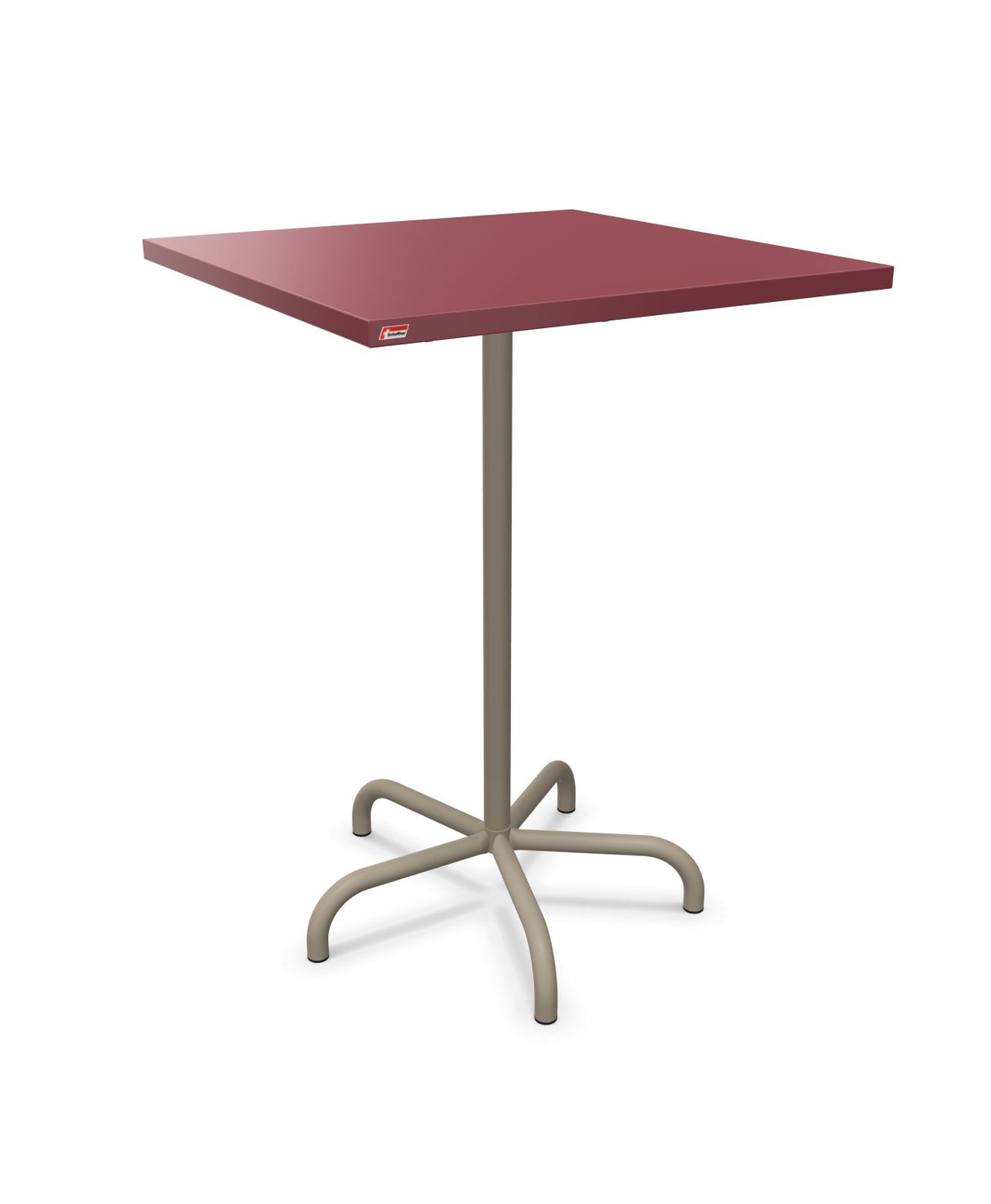 Schaffner Säntis Table haute rabattable 80x80cm h:110cm Bordeaux 38 Champagne 85 