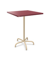 Schaffner Säntis Table haute rabattable 80x80cm h:110cm Bordeaux 38 Marron Pastel 83 