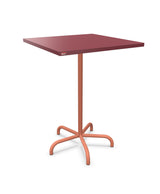 Schaffner Säntis Table haute rabattable 80x80cm h:110cm Bordeaux 38 Terracotta 84 