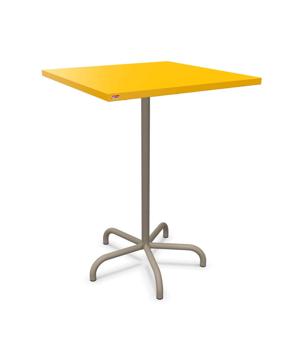 Schaffner Säntis Table haute rabattable 80x80cm h:110cm Jaune 11 Champagne 85 