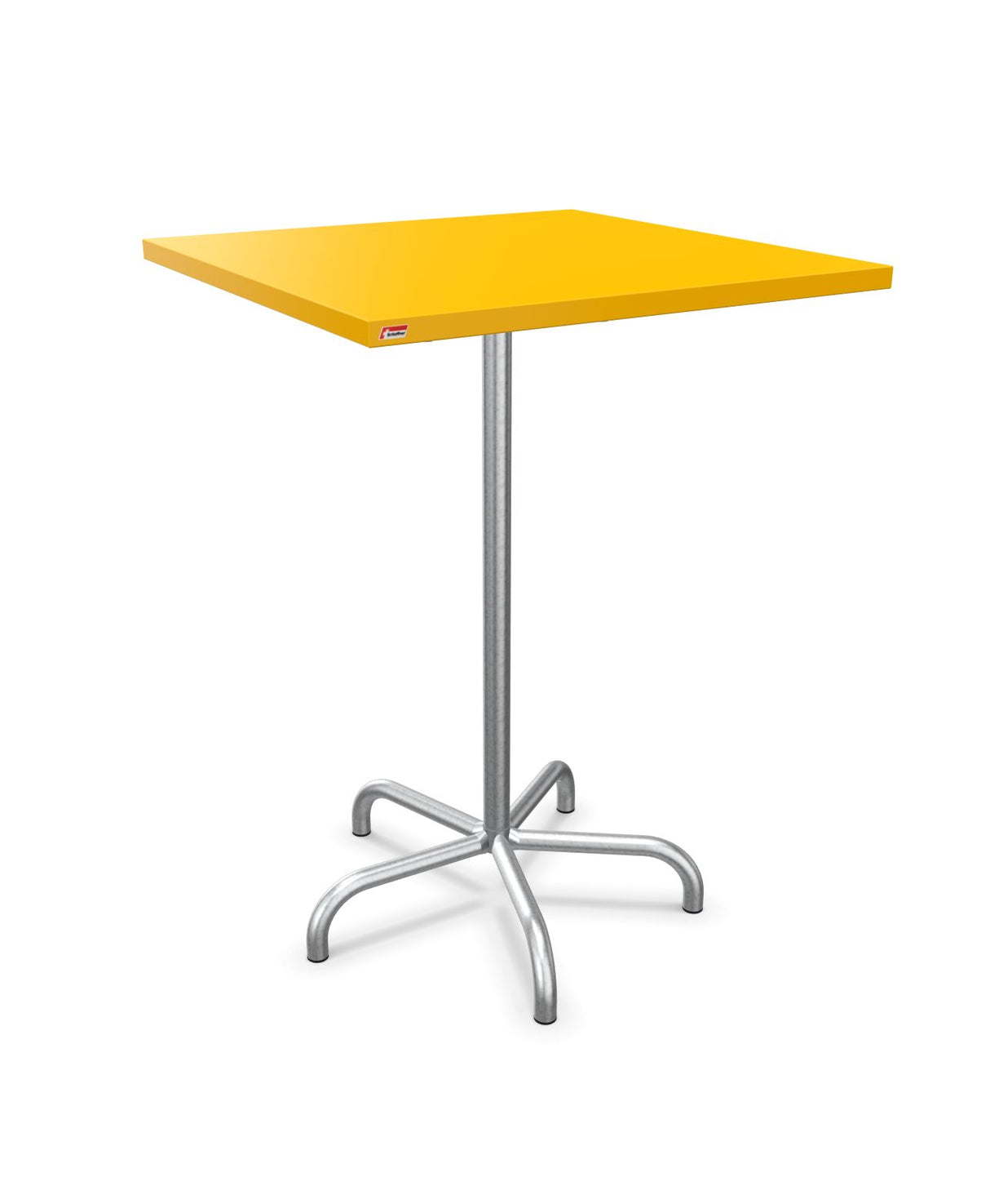Schaffner Säntis Table haute rabattable 80x80cm h:110cm Jaune 11 Galvanisé à chaud 02 