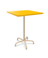 Schaffner Säntis Table haute rabattable 80x80cm h:110cm Jaune 11 Marron Pastel 83 