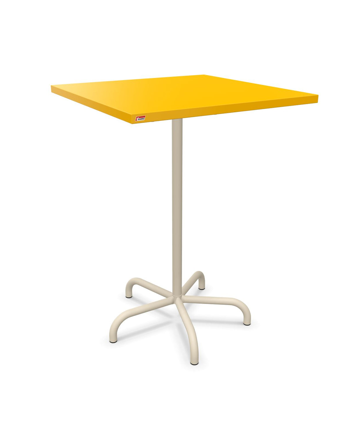 Schaffner Säntis Table haute rabattable 80x80cm h:110cm Jaune 11 Sable Pastel 15 