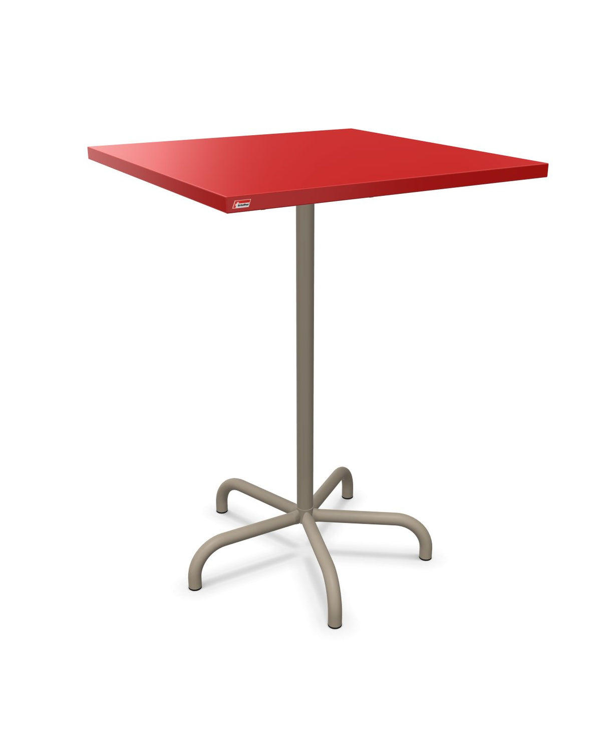 Schaffner Säntis Table haute rabattable 80x80cm h:110cm Rouge 30 Champagne 85 