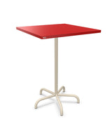 Schaffner Säntis Table haute rabattable 80x80cm h:110cm Rouge 30 Sable Pastel 15 
