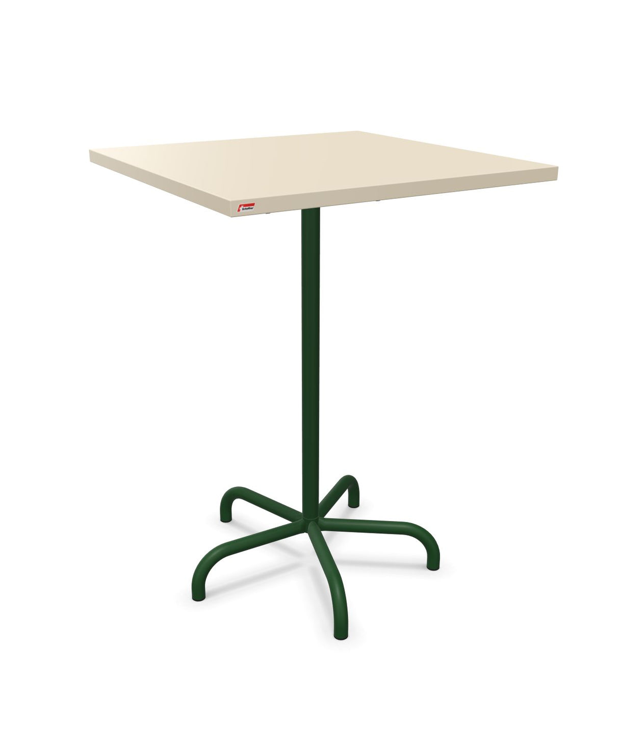 Schaffner Säntis Table haute rabattable 80x80cm h:110cm Sable Pastel 15 Anthracite 77 