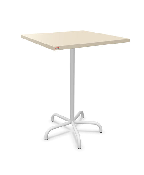 Schaffner Säntis Table haute rabattable 80x80cm h:110cm Sable Pastel 15 Blanc 90 