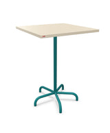 Schaffner Säntis Table haute rabattable 80x80cm h:110cm Sable Pastel 15 Bleu Kali 56 