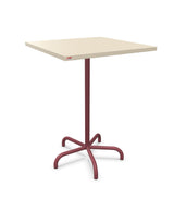 Schaffner Säntis Table haute rabattable 80x80cm h:110cm Sable Pastel 15 Bordeaux 38 