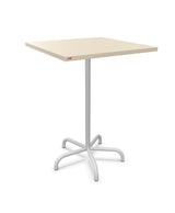 Schaffner Säntis Table haute rabattable 80x80cm h:110cm Sable Pastel 15 Gris Argent 78 