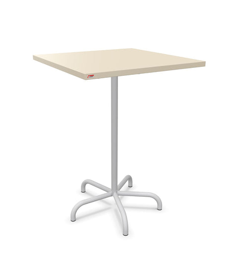 Schaffner Säntis Table haute rabattable 80x80cm h:110cm Sable Pastel 15 Gris Argent 78 