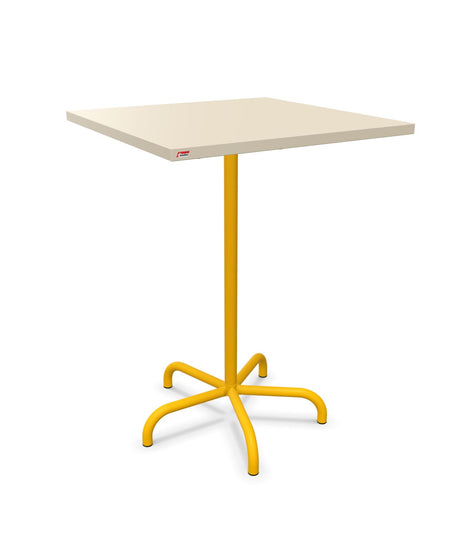 Schaffner Säntis Table haute rabattable 80x80cm h:110cm Sable Pastel 15 Jaune 11 