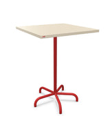 Schaffner Säntis Table haute rabattable 80x80cm h:110cm Sable Pastel 15 Rouge 30 