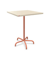 Schaffner Säntis Table haute rabattable 80x80cm h:110cm Sable Pastel 15 Terracotta 84 