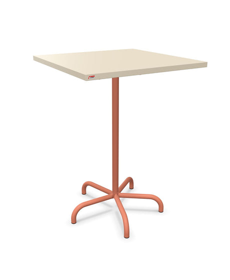 Schaffner Säntis Table haute rabattable 80x80cm h:110cm Sable Pastel 15 Terracotta 84 