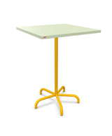 Schaffner Säntis Table haute rabattable 80x80cm h:110cm Vert Pastel 64 Jaune 11 