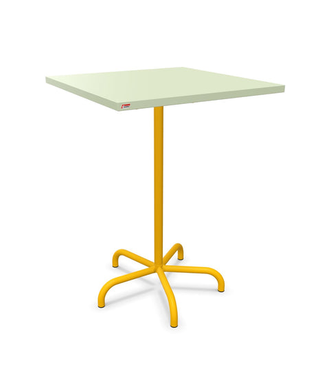 Schaffner Säntis Table haute rabattable 80x80cm h:110cm Vert Pastel 64 Jaune 11 