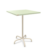 Schaffner Säntis Table haute rabattable 80x80cm h:110cm Vert Pastel 64 Sable Pastel 15 