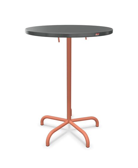 Schaffner Säntis Table haute rabattable ronde Ø80cm h:110cm 