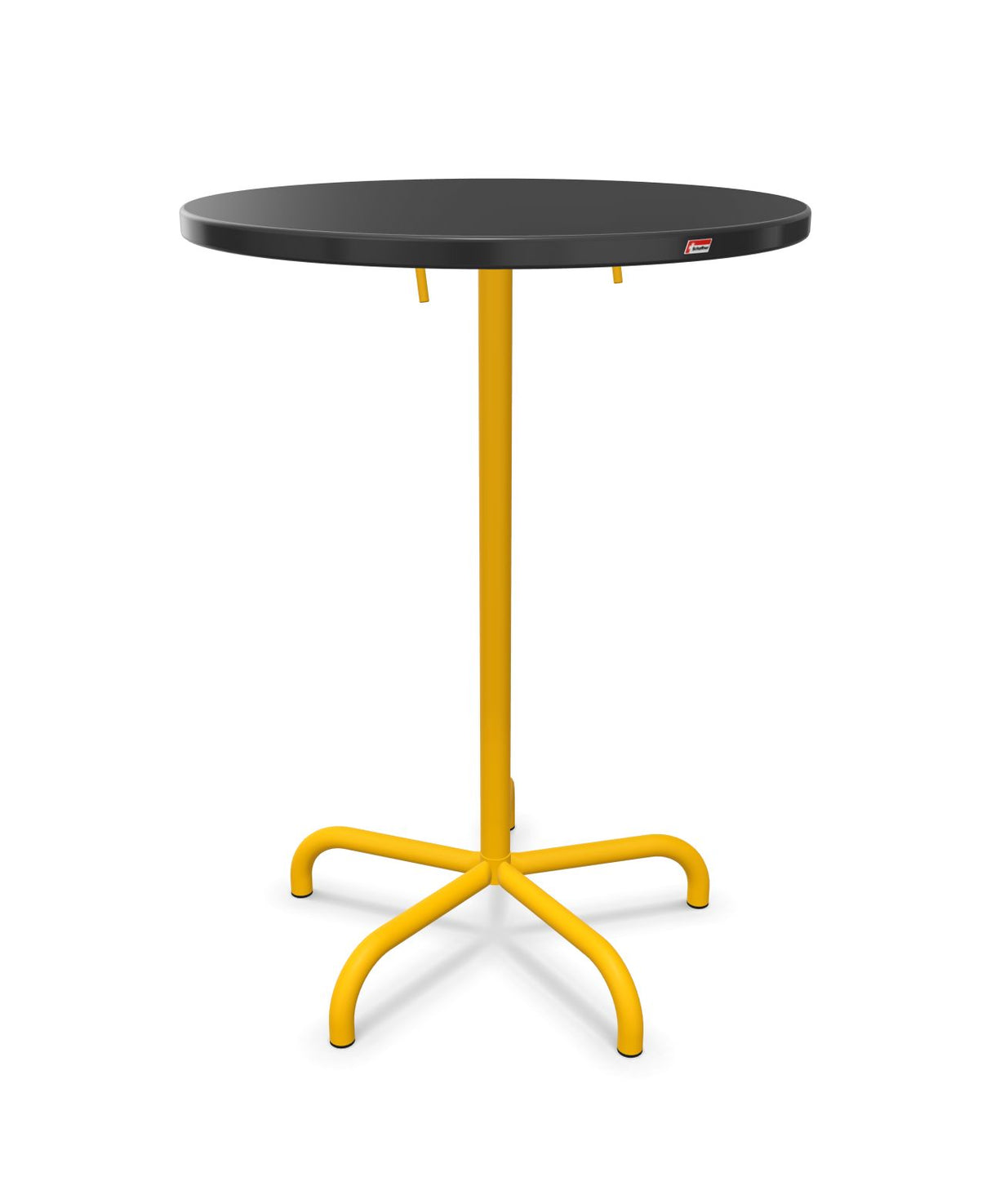 Schaffner Säntis Table haute rabattable ronde Ø80cm h:110cm 