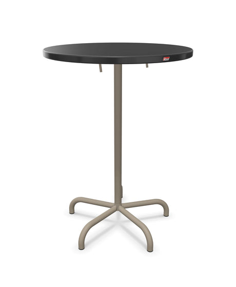Schaffner Säntis Table haute rabattable ronde Ø80cm h:110cm 