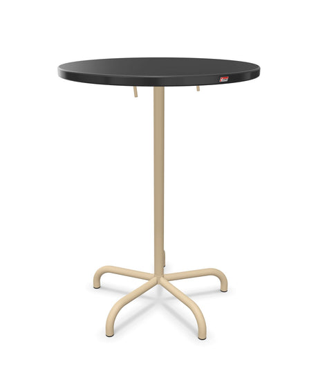 Schaffner Säntis Table haute rabattable ronde Ø80cm h:110cm 