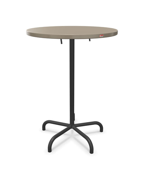 Schaffner Säntis Table haute rabattable ronde Ø80cm h:110cm 