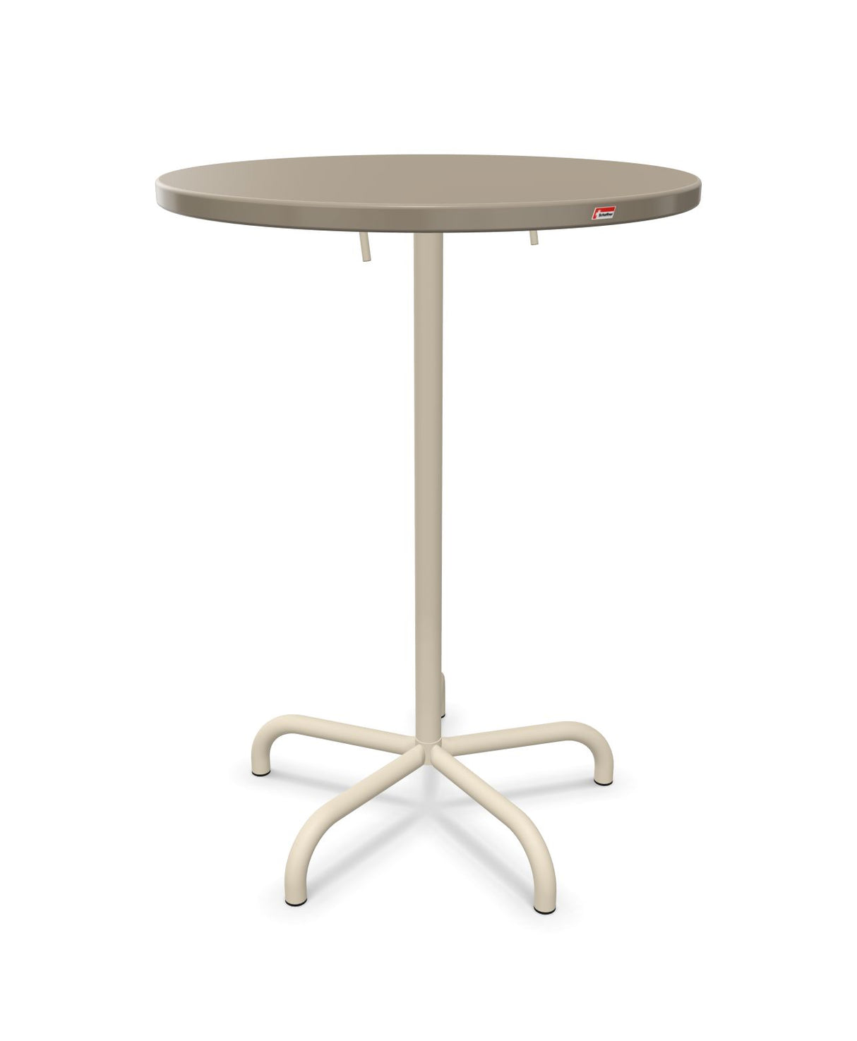 Schaffner Säntis Table haute rabattable ronde Ø80cm h:110cm 