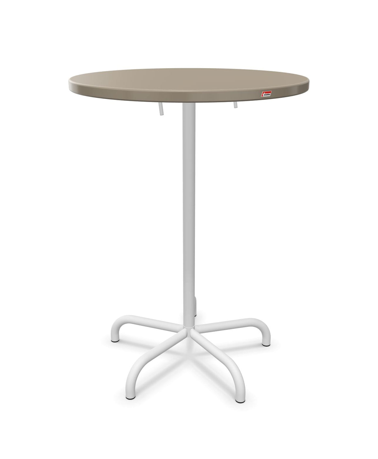 Schaffner Säntis Table haute rabattable ronde Ø80cm h:110cm 