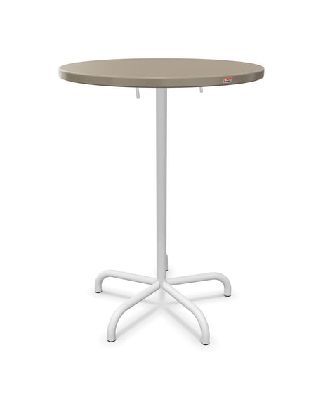 Schaffner Säntis Table haute rabattable ronde Ø80cm h:110cm 