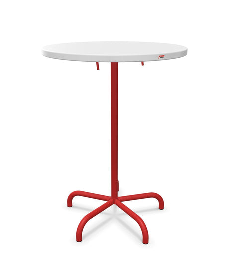 Schaffner Säntis Table haute rabattable ronde Ø80cm h:110cm 