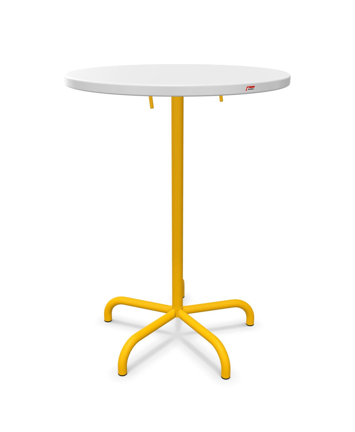 Schaffner Säntis Table haute rabattable ronde Ø80cm h:110cm 