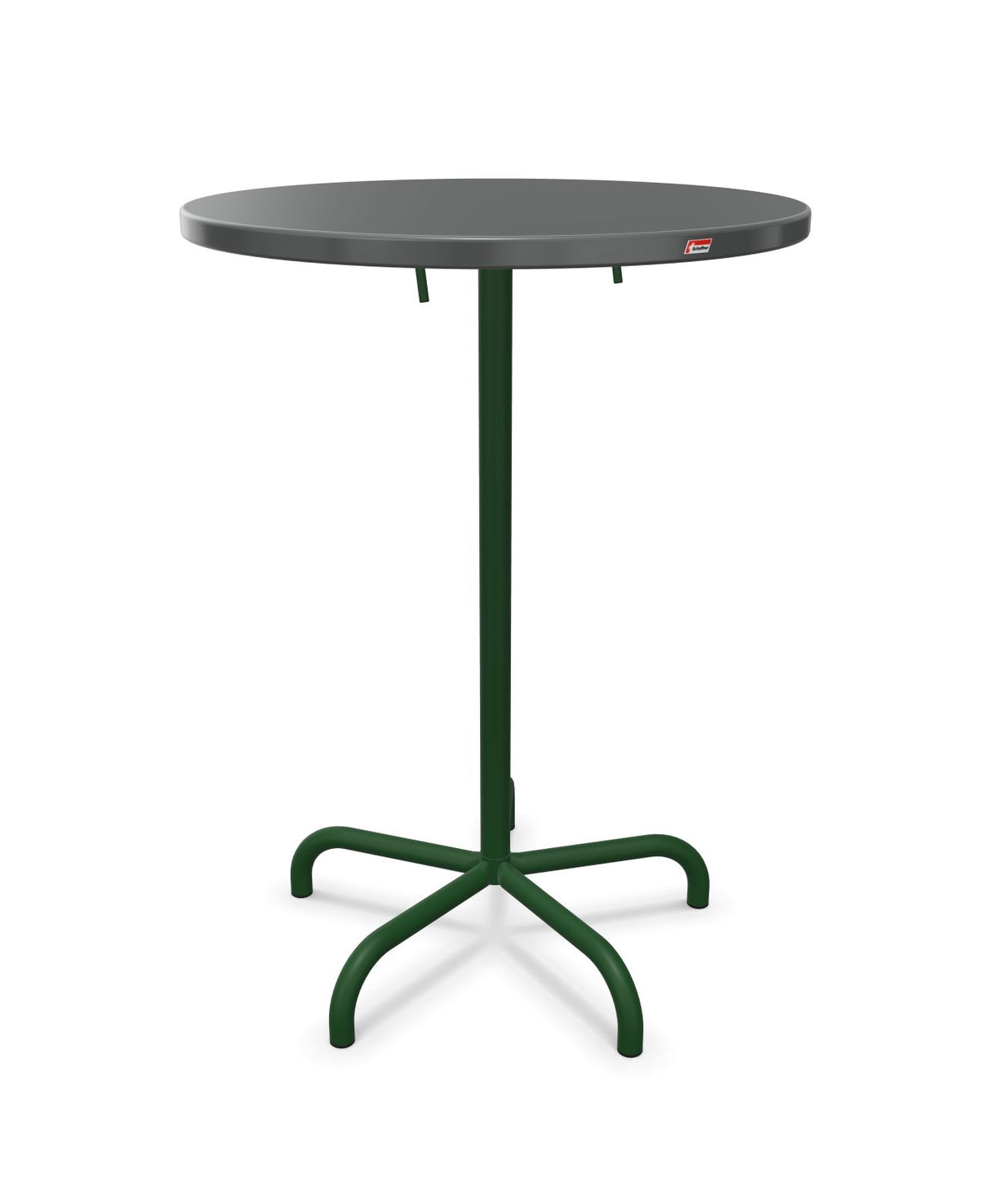 Schaffner Säntis Table haute rabattable ronde Ø80cm h:110cm 