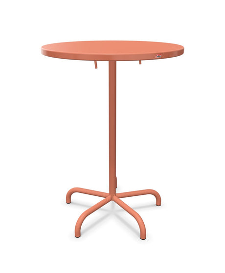 Schaffner Säntis Table haute rabattable ronde Ø80cm h:110cm 