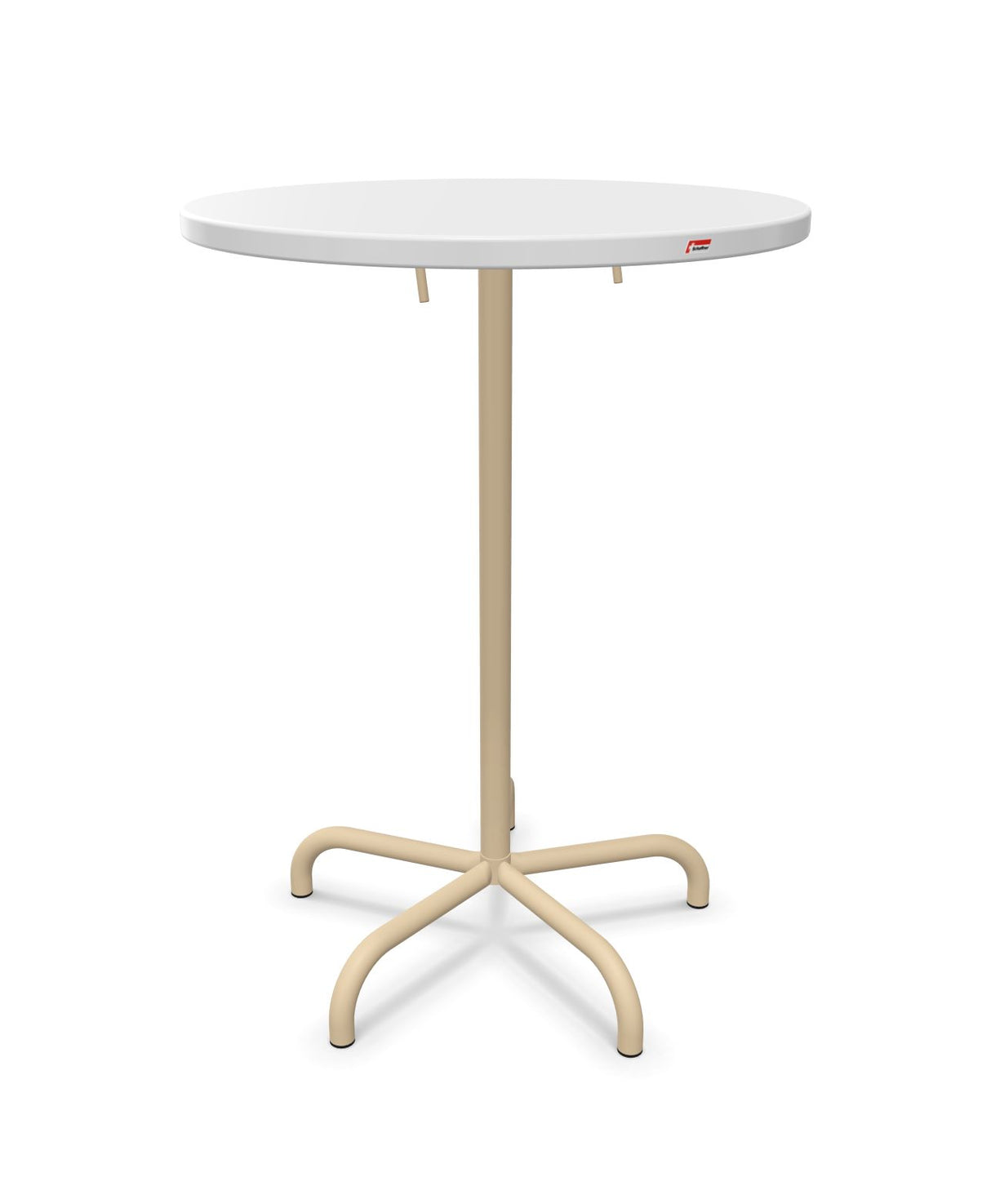 Schaffner Säntis Table haute rabattable ronde Ø80cm h:110cm 