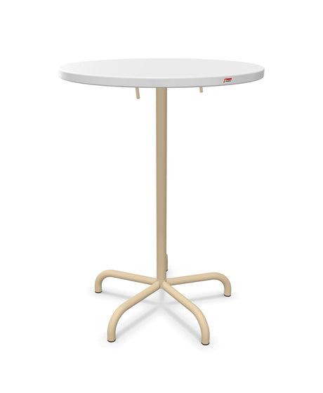 Schaffner Säntis Table haute rabattable ronde Ø80cm h:110cm 