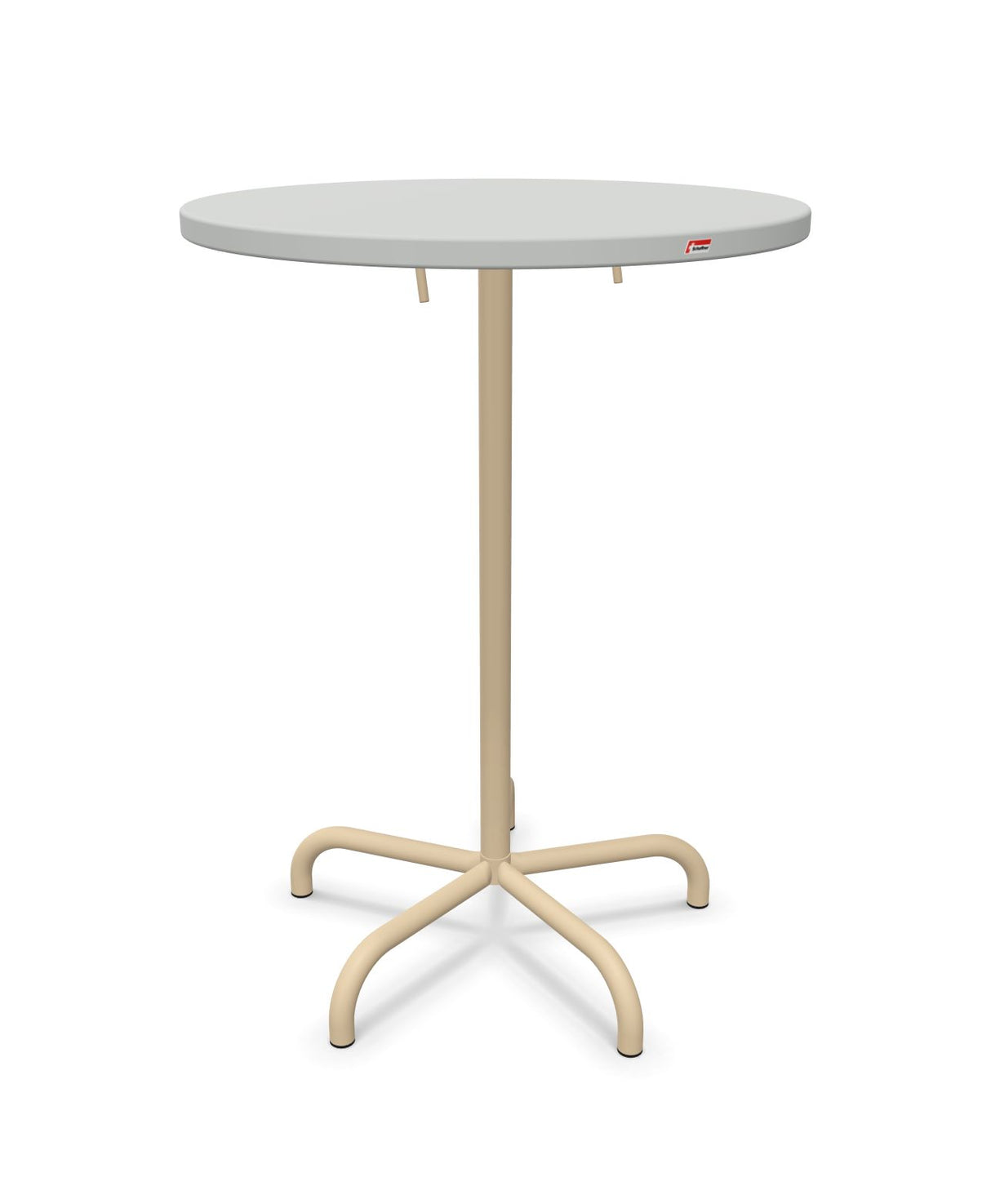 Schaffner Säntis Table haute rabattable ronde Ø80cm h:110cm 