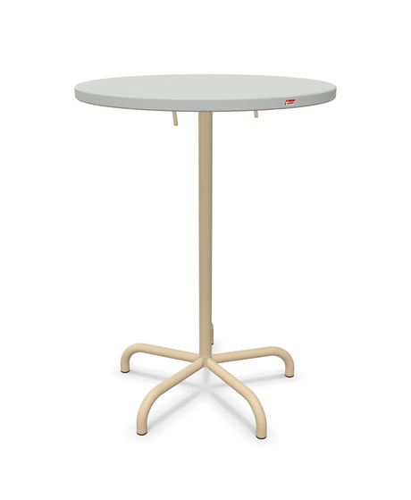Schaffner Säntis Table haute rabattable ronde Ø80cm h:110cm 