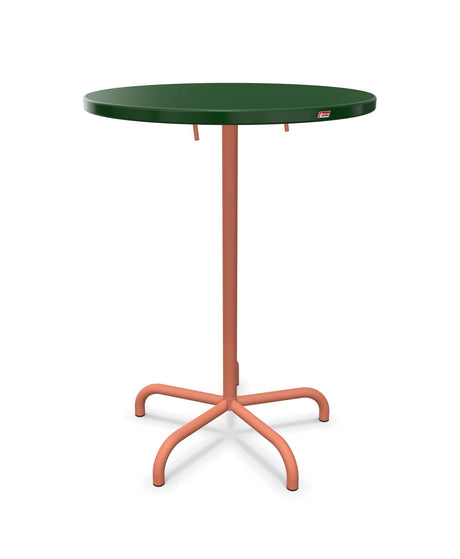 Schaffner Säntis Table haute rabattable ronde Ø80cm h:110cm 