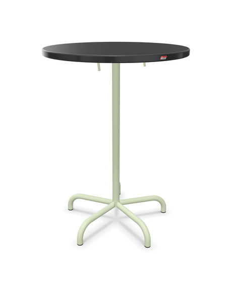 Schaffner Säntis Table haute rabattable ronde Ø80cm h:110cm 