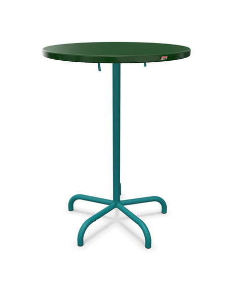 Schaffner Säntis Table haute rabattable ronde Ø80cm h:110cm 