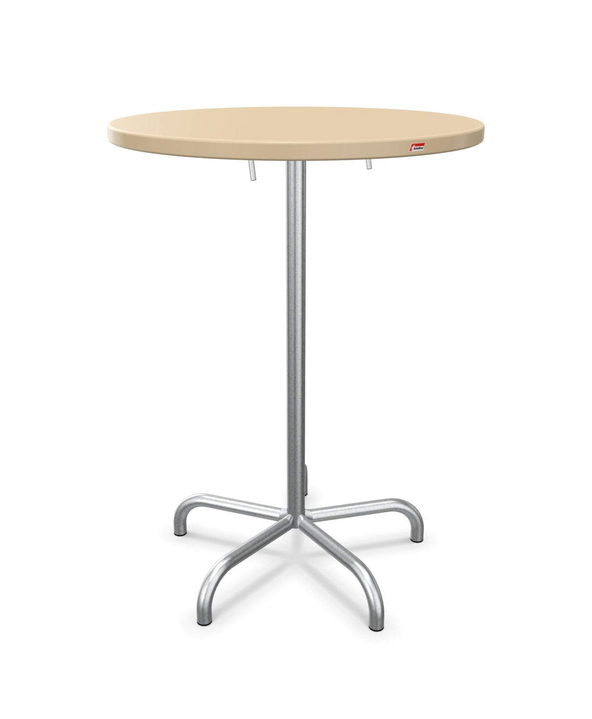 Schaffner Säntis Table haute rabattable ronde Ø80cm h:110cm 