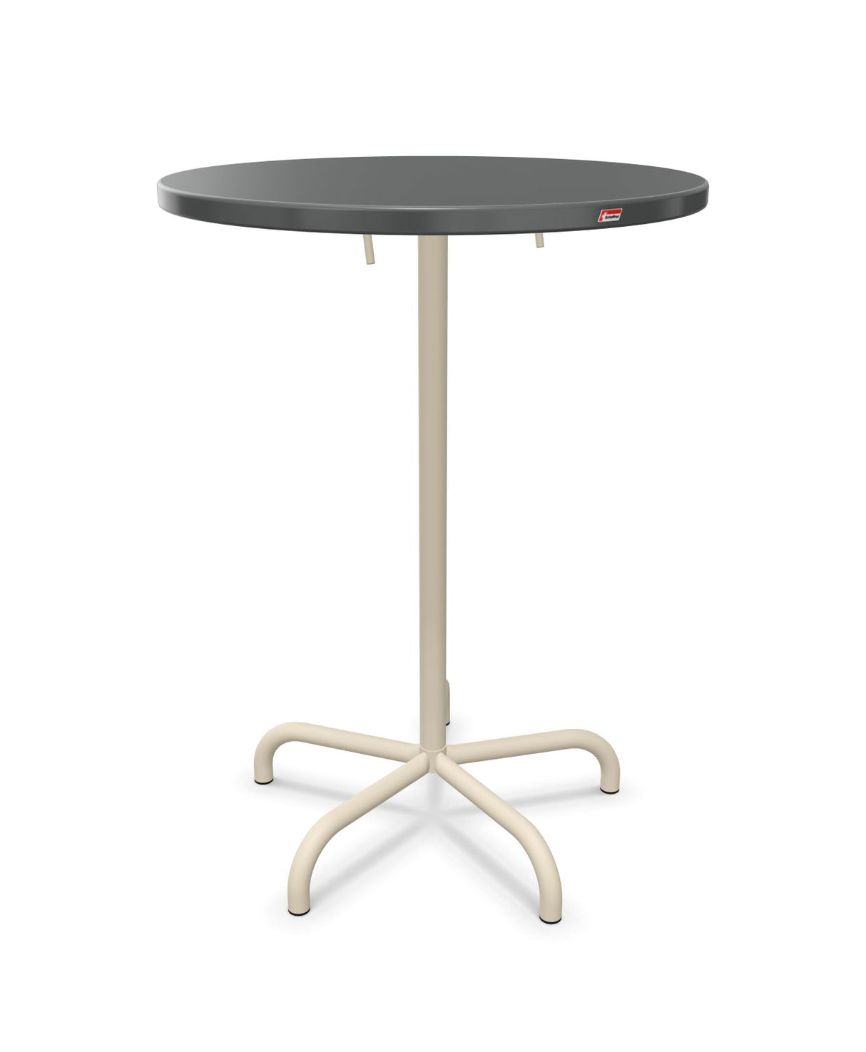 Schaffner Säntis Table haute rabattable ronde Ø80cm h:110cm 